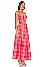 view 2 of 3 Magda Dress in Big Gingham Red & Pink