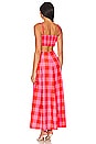 view 3 of 3 Magda Dress in Big Gingham Red & Pink