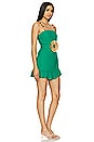 view 2 of 4 Francine Dress in Green With Raffia Belt