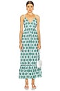 view 1 of 4 Louve Dress in Eyelet Green