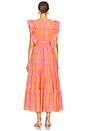 view 3 of 3 Shandrani Dress in Gingham Pink & Orange