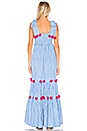 view 3 of 3 MAXIVESTIDO PIPPA in Gingham Light Blue & Pink