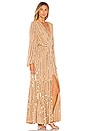 view 2 of 4 Nataly Dress in Cafe Au Lait & Gold