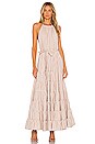 view 1 of 3 Neptune Maxi Dress in Gingham Beige