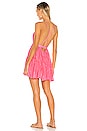 view 3 of 4 Lotus Short Dress in Neon Pink
