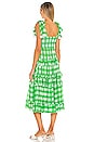view 3 of 3 Berenice Dress in Green GGT Lime & White Poms