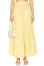 view 1 of 6 Odette Skirt in Gingham Yellow