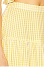 view 6 of 6 Odette Skirt in Gingham Yellow