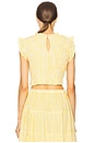 view 3 of 5 Malone Top in Gingham Yellow