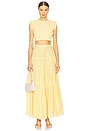 view 4 of 5 Malone Top in Gingham Yellow