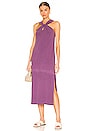 view 1 of 3 Keyhole Midi Dress in Pigment Eggplant