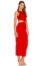 view 2 of 3 Cutout Midi Dress in Scarlet