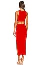view 3 of 3 Cutout Midi Dress in Scarlet