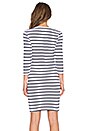 view 3 of 3 Long Sleeve Stripe Dress in White