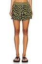 view 1 of 6 Zebra Lounge Short in Olive