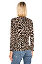 view 3 of 4 Leopard Cashmere Blend Crew Neck Sweater in Oatmeal