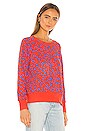 view 2 of 4 Abstract Dots Fitted Raglan Sweatshirt in Lighthouse