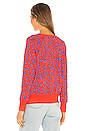 view 3 of 4 Abstract Dots Fitted Raglan Sweatshirt in Lighthouse