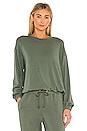 view 1 of 4 Blouson Sweatshirt in Olive