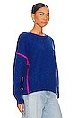 view 2 of 4 Oversized Sweater in Sapphire & Cerise