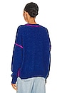 view 3 of 4 Oversized Sweater in Sapphire & Cerise