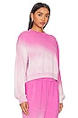view 2 of 4 Cropped Sweatshirt in Flamingo Ombre