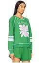 view 2 of 4 Le Fleur Raglan Sweatshirt in Green Garden