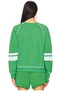 view 3 of 4 Le Fleur Raglan Sweatshirt in Green Garden