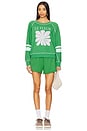 view 4 of 4 Le Fleur Raglan Sweatshirt in Green Garden