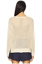 view 3 of 4 Oui Mesh Long Sleeve Sweater in Taupe