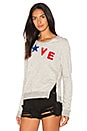 view 2 of 4 Love Sweatshirt in Heather Grey