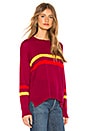 view 2 of 4 Cashmere Blend Crew Neck Sweater in Berry