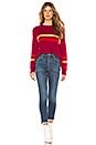 view 4 of 4 Cashmere Blend Crew Neck Sweater in Berry