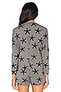 view 3 of 4 Starfish Print Dolman Pullover Top in Heather Grey