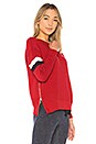 view 2 of 4 Stripe Sweatshirt in Crimson