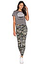 view 4 of 4 PANTALON SWEAT SKINNY CAMOUFLAGE in Heather Grey