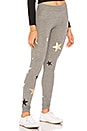 view 2 of 4 PANTALON DE YOGA STAR in Heather Grey