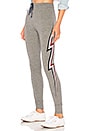 view 2 of 4 Lightning Bolt Skinny Sweatpant in Heather Grey