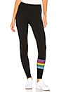 view 1 of 4 Rainbow Stripes Yoga Pant in Black