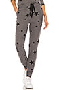 view 1 of 5 Star Print Jogger Pants in Charcoal