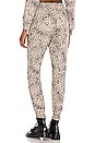view 3 of 4 Leopard Pocket Jogger Sweatpants in Oatmeal