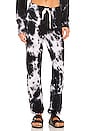 view 1 of 4 Sweatpants in Black & White Tie Dye
