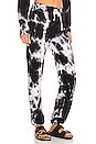 view 2 of 4 Sweatpants in Black & White Tie Dye