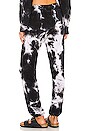 view 3 of 4 Sweatpants in Black & White Tie Dye