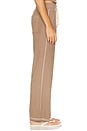 view 3 of 6 Rib Lounge Crop Flare in Taupe