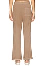 view 4 of 6 Rib Lounge Crop Flare in Taupe