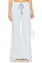 view 1 of 6 Mesh Wide Leg Pant in Chambray