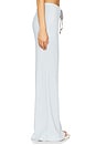 view 3 of 6 Mesh Wide Leg Pant in Chambray