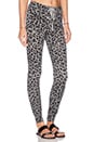 view 2 of 3 Leopard Yoga Pant in Heather Grey
