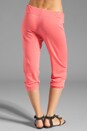view 3 of 6 Light Terry Capri Pant in Hibiscus